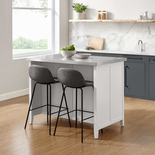 Crosley Metal Kitchen Island Set & Reviews Wayfair